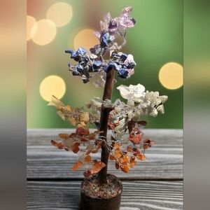 Anthropologie 7 Chakra Crystal Tree of Life - NIB/NWT
